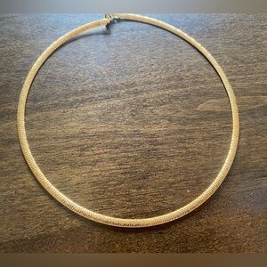 Bellezza Gold Over Bronze 2 Sided Collar Choker Necklace